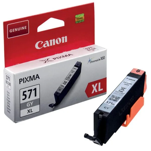 Canon inktcartridge CLI-571XL, 715 pagina's, OEM 0335C001, grijs