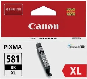 Zwarte Canon inktcartridge CLI-581BK XL met verpakking