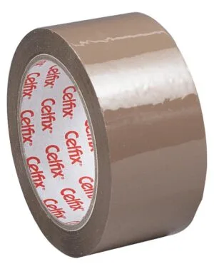 Celfix verpakkingsplakband ft 50 mm x 66 m, PP, bruin — verpakkingstape en dispensers
