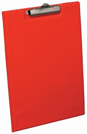 Klemmap Basics rood — klemplaat