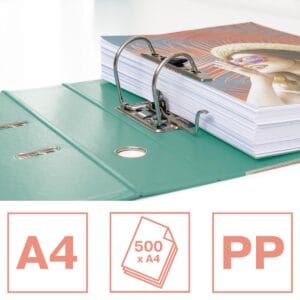 Esselte ordner Colour'Breeze A4 - PP, rug van 7,5 cm, groen — productfoto 2