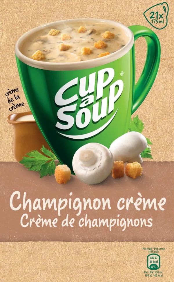 Cup-a-Soup champignon crème met croutons, pak van 21 zakjes - Afbeelding 2