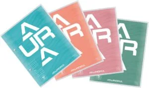 Aurora cursusblok A5 met geruit papier van 70 g/m² en 2-gaatsperforatie