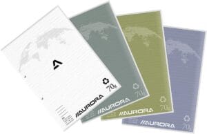 Aurora cursusblok A4, gelijnd met kantlijn, 100 vel