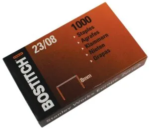 Doos Bostitch nietjes 23-8-1M van 8 mm, verzinkt, 1.000 stuks
