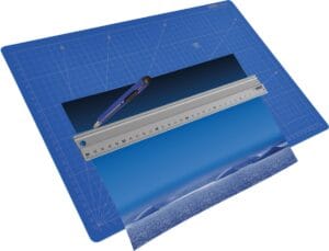 Desq Professionele snijmat - 5-laags, blauw, 30 × 45 cm — productfoto 2