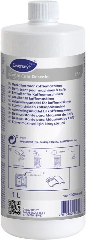 Flacon Diversey ontkalker van 1 liter voor koffie- en espressomachines