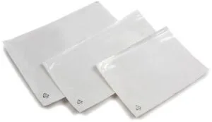 Q-Connect Dokulops paklijstenvelop C5 - 225 × 165 mm, doos van 1000 stuks, transparant — productfoto 2