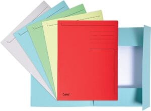 Exacompta Foldyne dossiermap A4 in geassorteerde kleuren, pak van 10 stuks