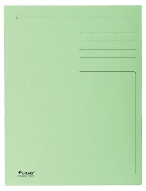 Doos met 50 lichtgroene Exacompta Foldyne dossiermappen van karton, 23,7 × 34,7 cm