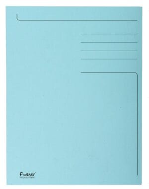 Exacompta dossiermap Foldyne folio in lichtblauw, pak van 50 stuks