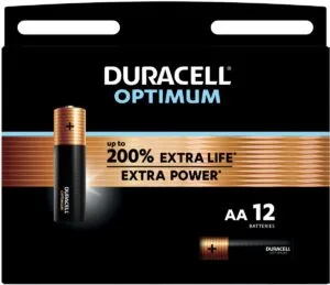 Duracell batterij Optimum AA, blister van 12 stuks