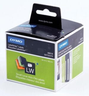 Rol Dymo LabelWriter etiketten van 190 x 38 mm in wit