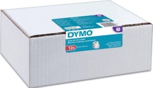 Dymo LabelWriter adresetiketten 89 × 36 mm in wit, Value Pack van 12 rollen