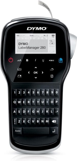Dymo LabelManager 280 beletteringsysteem met qwerty-toetsenbord in zwart