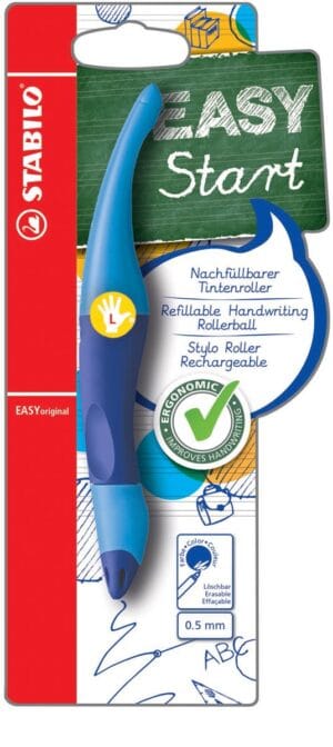 STABILO EASYoriginal roller voor linkshandigen in blauw, blister van 1 stuk
