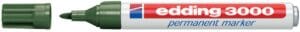 Edding 3000 permanent marker in olijfgroen met ronde punt