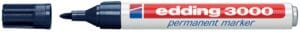 Edding 3000 permanent marker staalblauw met ronde punt