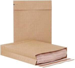 e-Green enveloppen met blokbodem 590 × 450 × 100 + 95 mm - doos van 100 stuks — productfoto 2