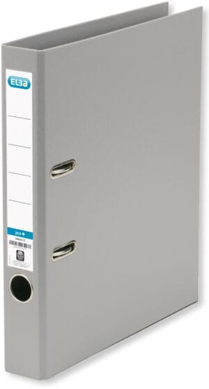 Grijze Elba ordner Smart Pro+ A4 met rug van 5 cm en hefboommechanisme