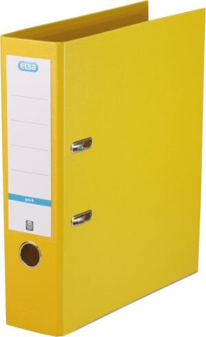 Gele Elba Smart Pro+ ordner A4 met rug van 8 cm en hefboommechanisme