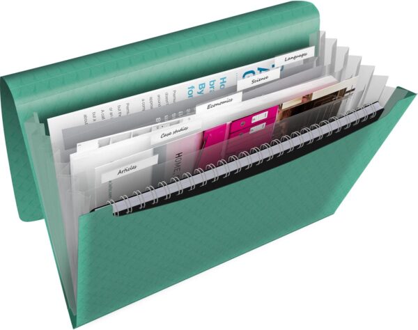 Esselte Colour'Breeze voorordner, 6 vakken, groen - Afbeelding 2