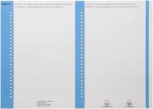 Vel Elba ruiterstrook type 8 met 2×27 blauwe etiketten voor hangmappen
