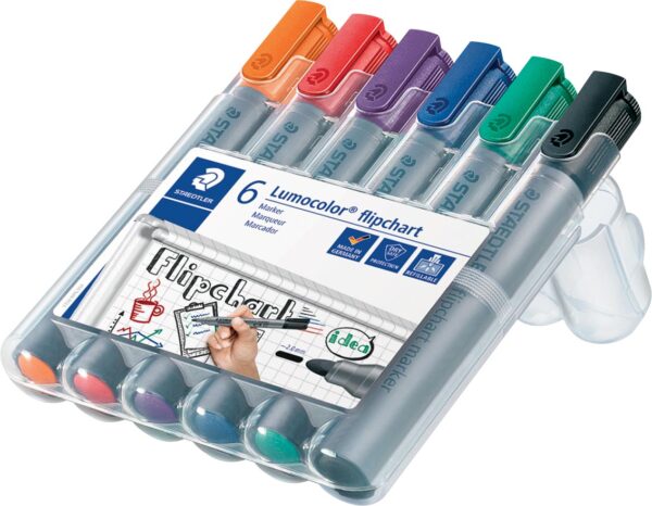 Staedtler merkstift Lumocolor Flipchart 6 stuks - Afbeelding 2