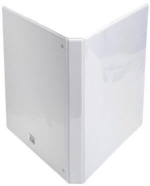 Witte Exacompta Kreacover personaliseerbare ringmap A4 Maxi met vier D-ringen