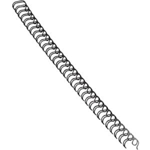 Doos met 100 zwarte Fellowes draadruggen van 12 mm met 34 ringen