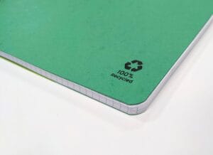Clairefontaine FOREVER spiraalschrift A4 met gelijnde bladzijden en kaft van gerecycleerd karton