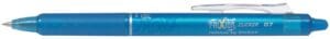 Pilot FriXion Ball Clicker roller in turkoois met medium punt en click indicator