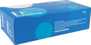 Merkloos nitril handschoenen extra small - blauw, doos van 100 stuks — productfoto 2