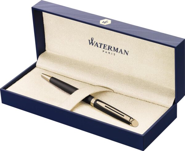 Waterman Hémisphère balpen, medium punt, Matt Black GT - Afbeelding 2