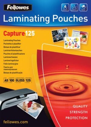 Pak Fellowes Capture125 lamineerhoezen A5 van 250 micron met 100 stuks