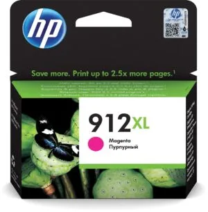 Originele HP 912XL inktcartridge in magenta met verpakking