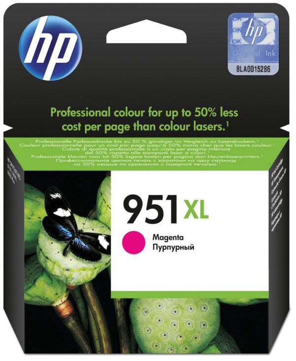 HP inktcartridge 951XL, 1.500 pagina's, OEM CN047AE, magenta