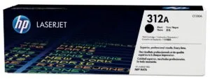 Zwarte originele HP tonercartridge 312A met nummer CF380A