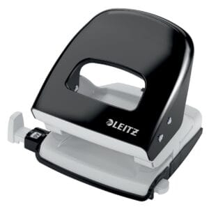 Leitz Nexxt perforator, 30 blad, zwart, op blister — 2-gaats perforators