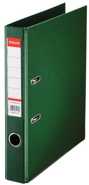 Groene Esselte ordner Power N°1 voor A4 met rug van 5 cm