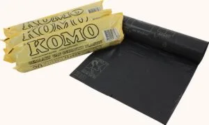 Komo vuilniszakken 50 micron - 60 liter, grijs, 1 rol van 20 zakken — productfoto 2