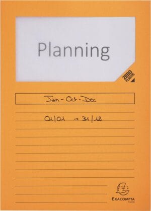 Exacompta L-map Forever met venster A4 - oranje, 120 g/m², pak van 100 stuks — productfoto 2
