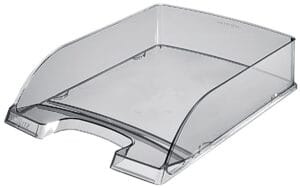 Leitz brievenbakje Plus 5226 in rook transparant voor A4-papier