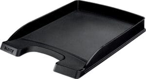 Zwart Leitz Plus 5237 Slim brievenbakje voor A4