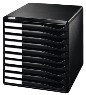 Leitz ladenblok zwart - 10 laden, voor A4, 29,1 Ć 35,2 Ć 29,2 cm ā productfoto 2