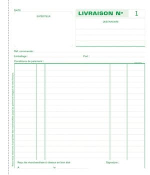 Exacompta leveringen, ft 21 x 18 cm, dupli (50 x 2 vel), Franstalig — detail 2