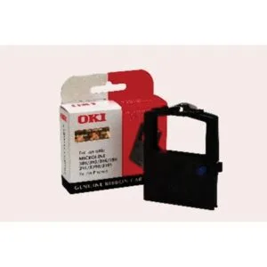 Zwarte Oki nylontape 9002309 op rol voor matrixprinters