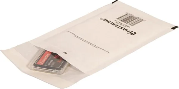 Cleverpack luchtkussenenveloppen, ft 100 x 165 mm, met stripsluiting, wit, pak van 10 stuks - Afbeelding 2
