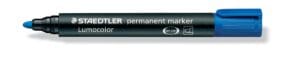 Staedtler Lumocolor 352 permanent marker in blauw met ronde punt van 2 mm