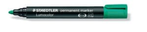 Groene Staedtler Lumocolor 352 permanent marker met ronde punt en 2 mm schrijfbreedte